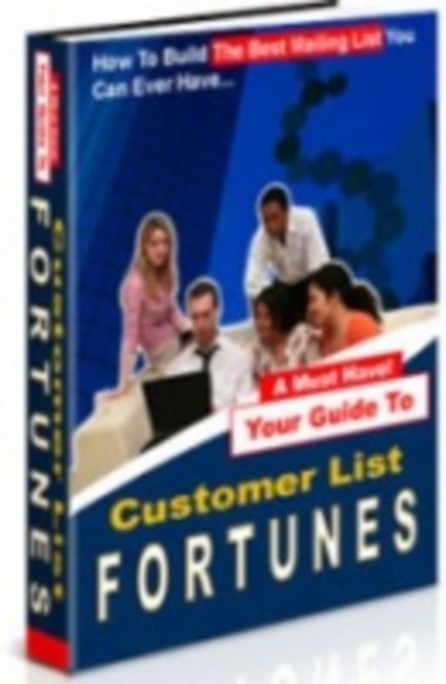 Product picture Customer List Fortunes Includes Resell Rights